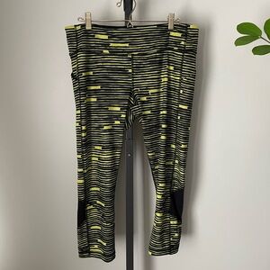 Lululemon Seawheeze Pace Rival Crop Pant Legging Blackout Size 12 RARE